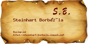 Steinhart Borbála névjegykártya